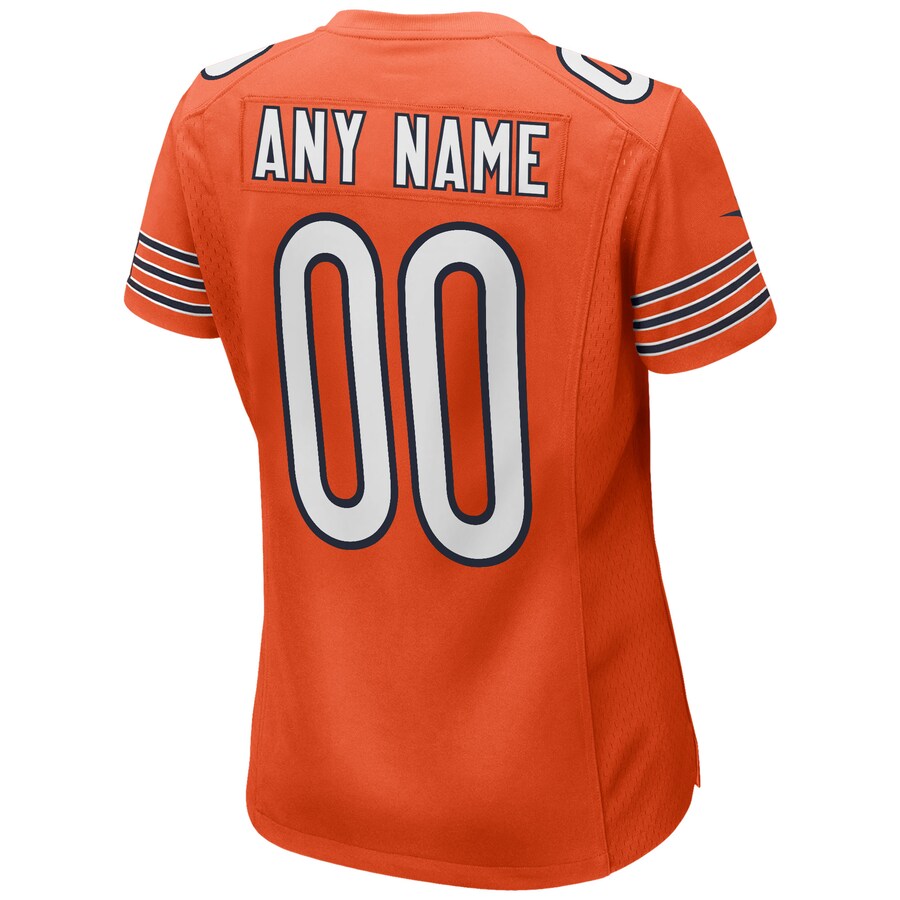 Hunk Wear - Chicago Bears Nike Women’s Alternate Custom Game Jersey – Orange