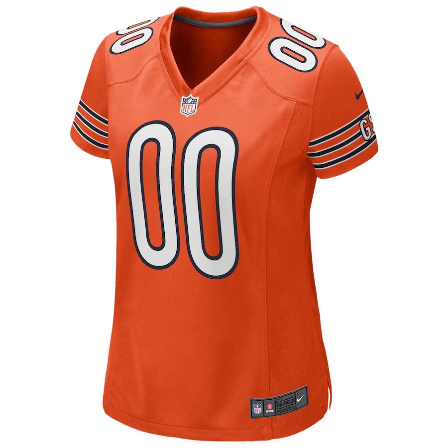 Hunk Wear - Chicago Bears Nike Women’s Alternate Custom Game Jersey – Orange