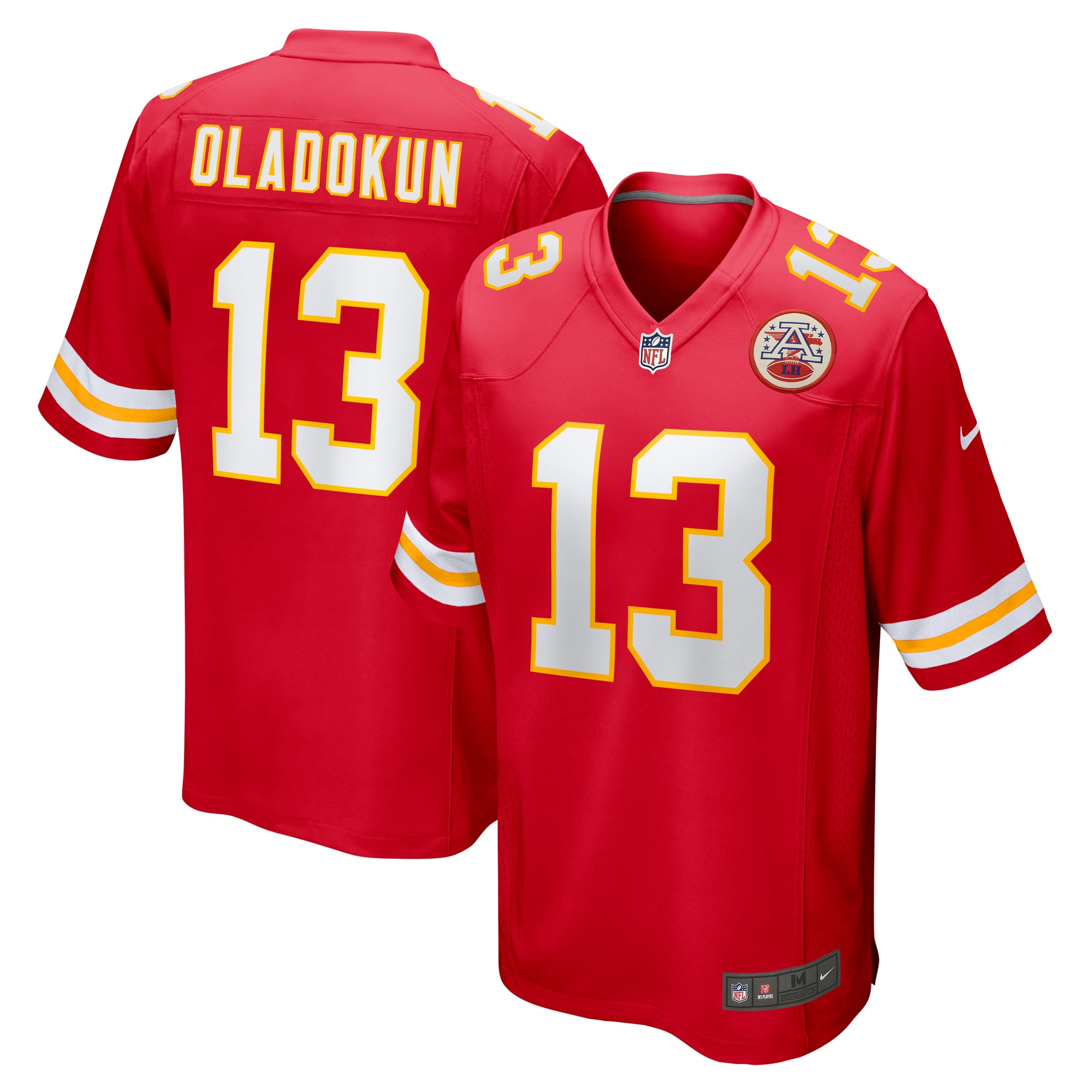 Hunk Wear - Chris Oladokun Kansas City Chiefs Nike Game Jersey Red