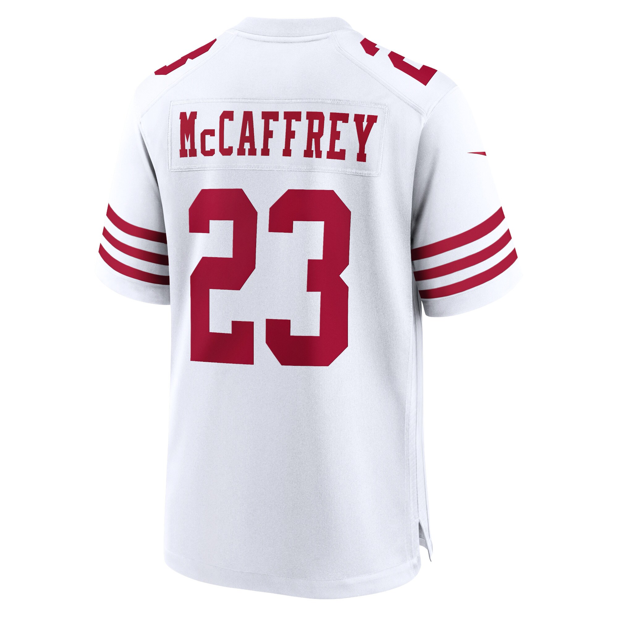 Hunk Wear - Christian McCaffrey San Francisco 49ers Nike Game Player Jersey – White