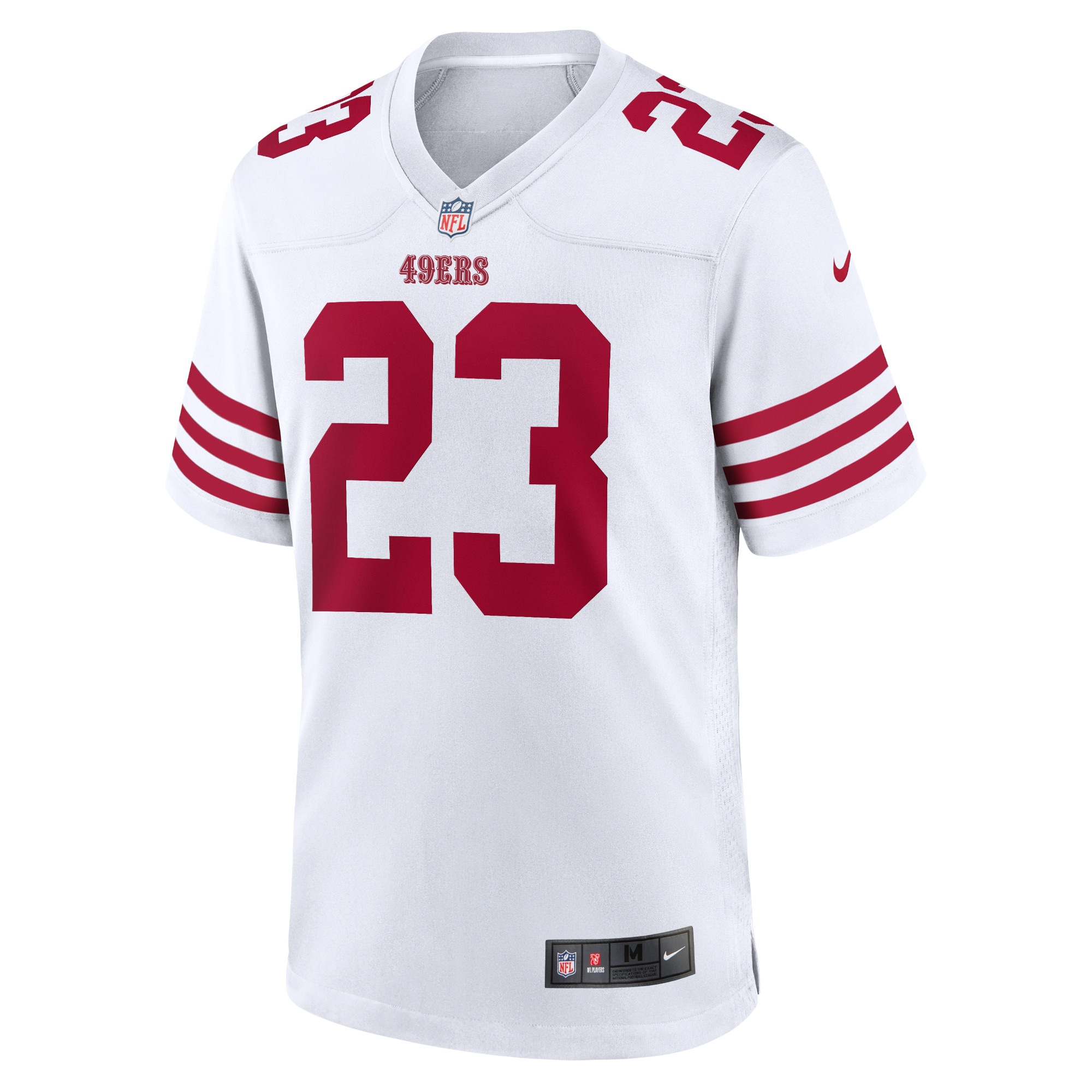 Hunk Wear - Christian Mccaffrey San Francisco 49Ers Nike Game Player Jersey White