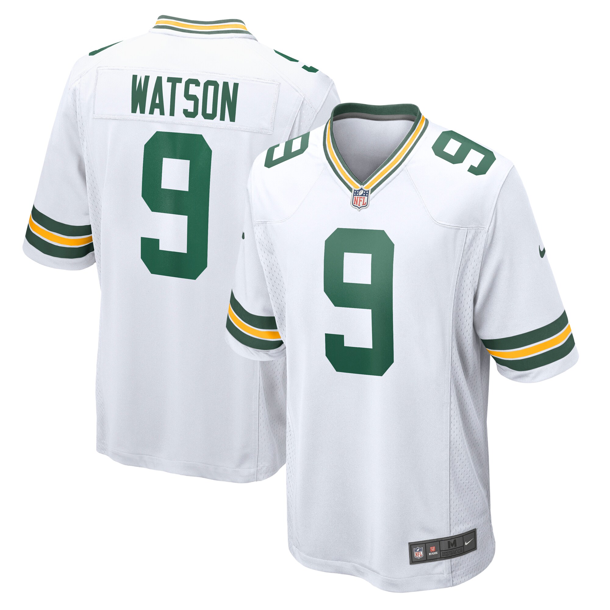 Hunk Wear - Christian Watson Green Bay Packers Nike Game Jersey – White