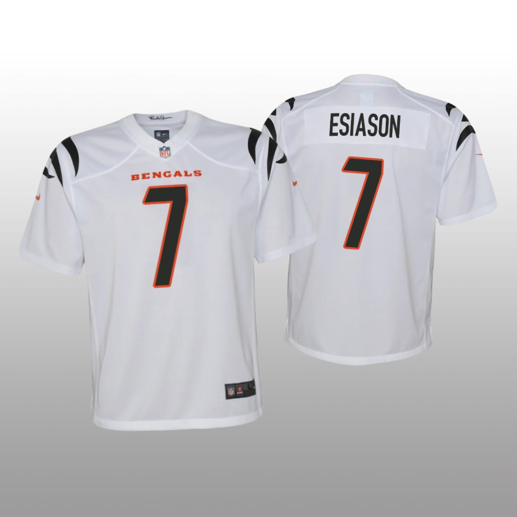 Hunk Wear - Cincinnati Bengals Boomer Esiason White Jersey Game - Youth