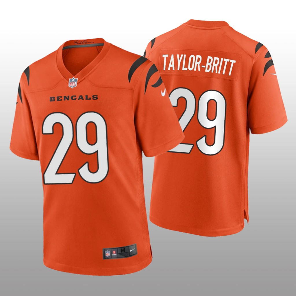 Hunk Wear - Cincinnati Bengals Cam Taylor-Britt Orange Jersey Game - Men's