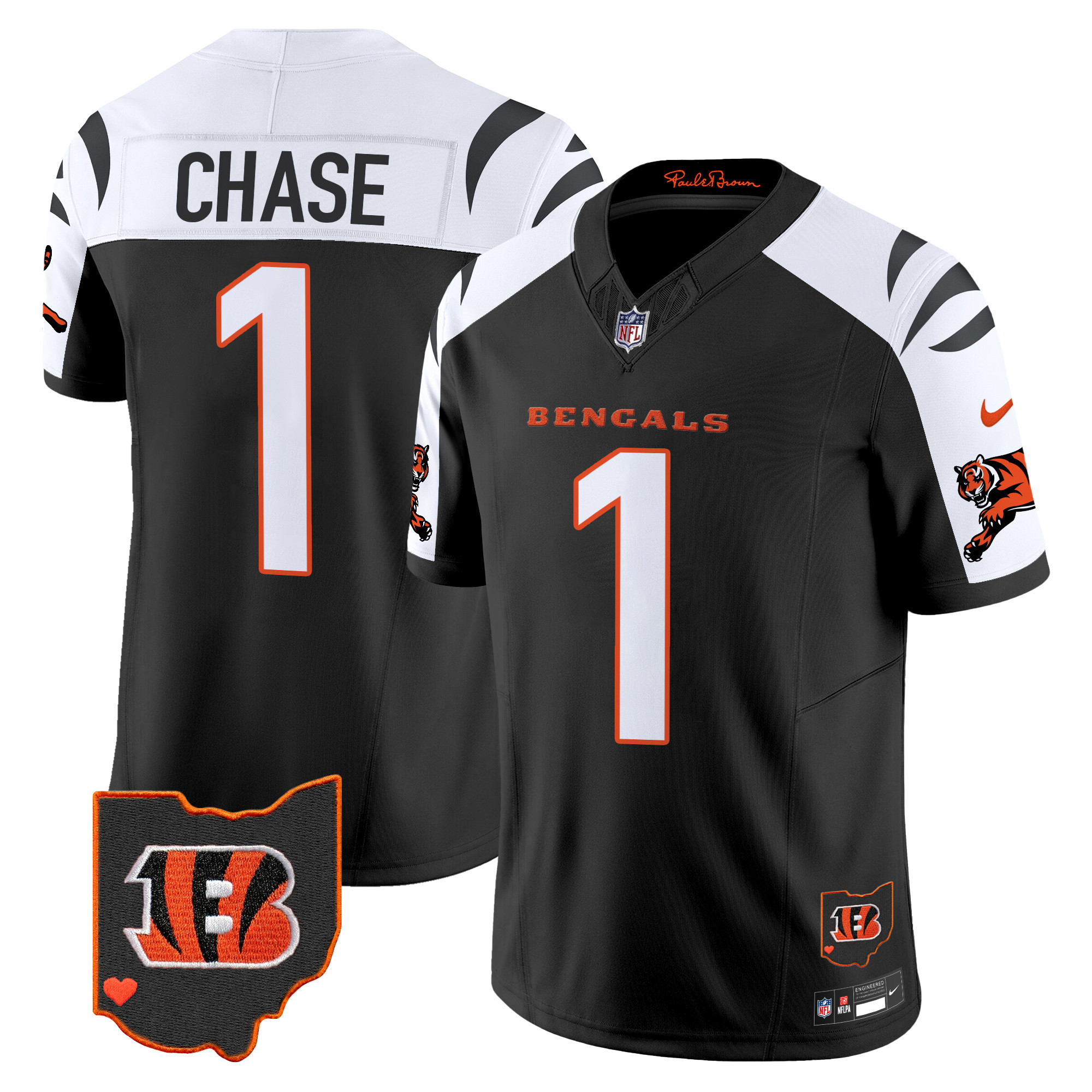 Hunk Wear - Cincinnati Bengals Ja'Marr Chase 2026 Vapor Limited Jersey ' All Stitched ' Alternate