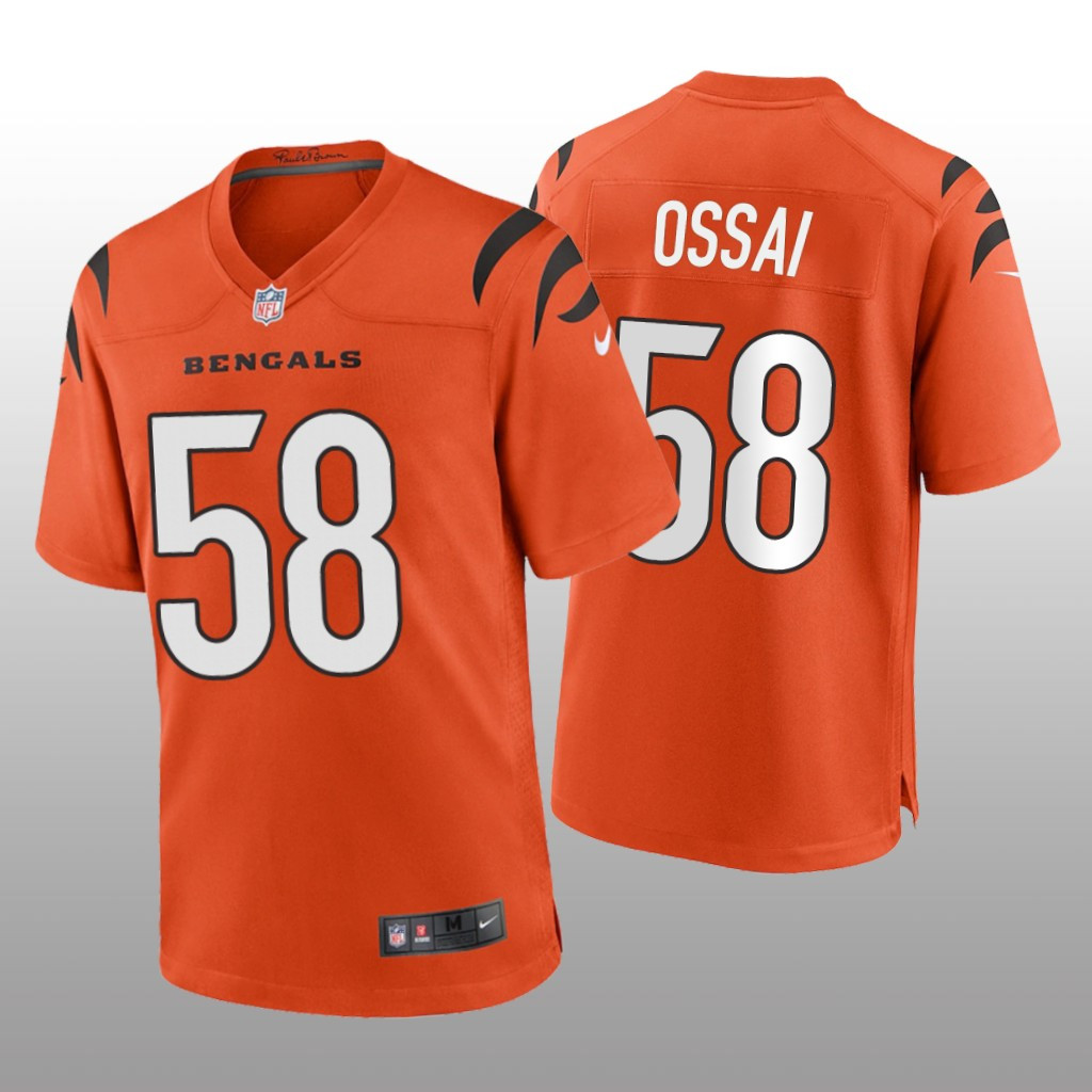 Hunk Wear - Cincinnati Bengals Joseph Ossai Orange Jersey Game - Men's