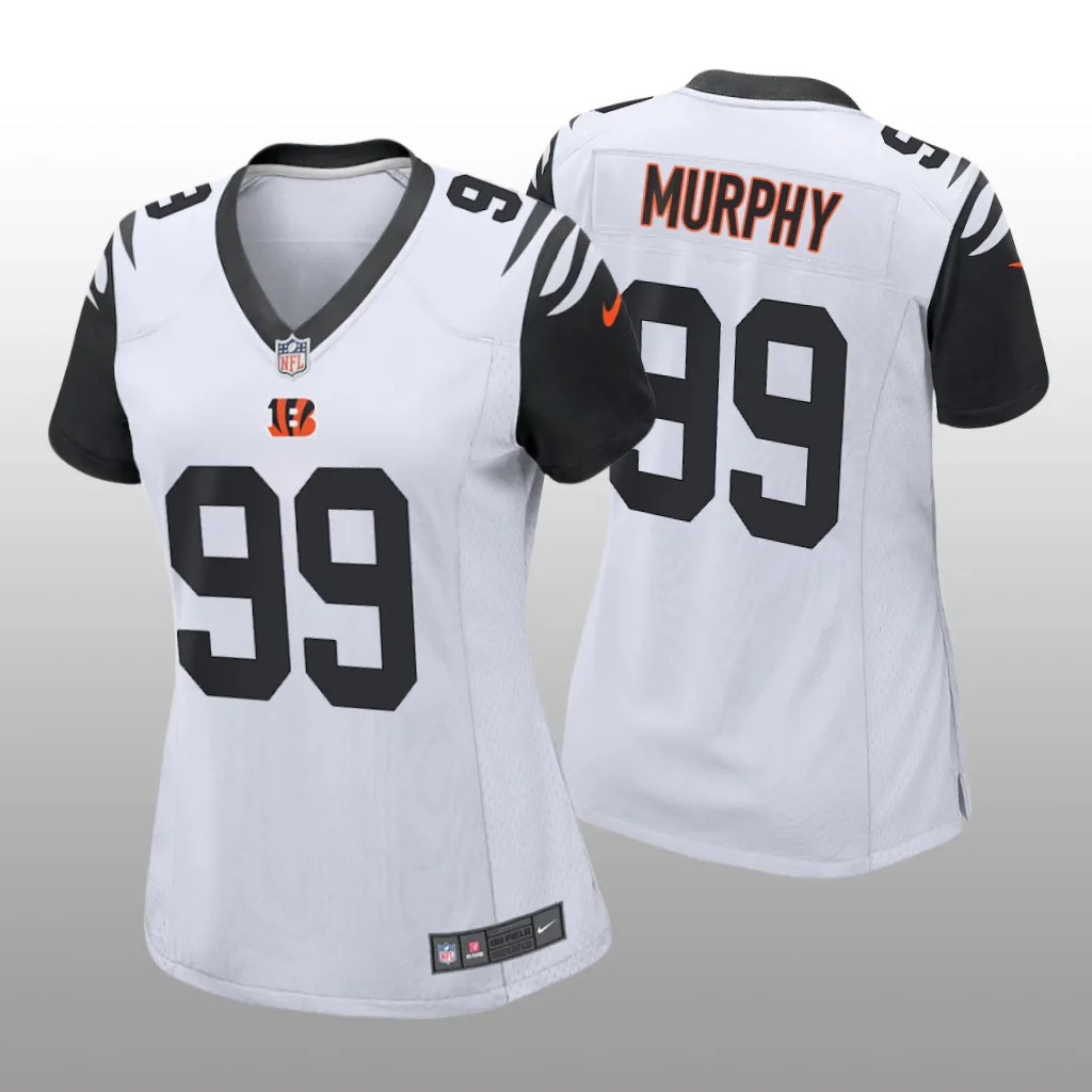 Hunk Wear - Cincinnati Bengals Myles Murphy White Jersey Alternate Game - Women's