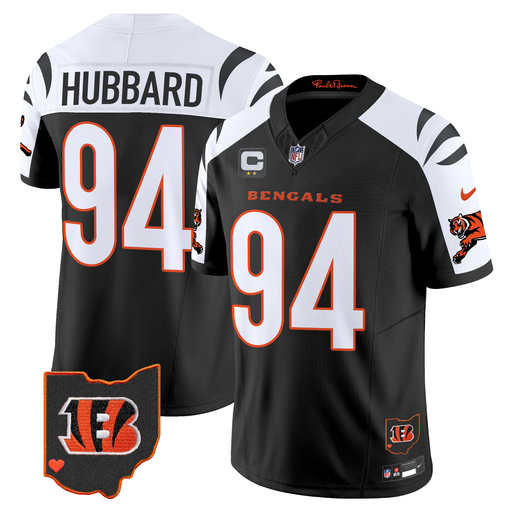 Hunk Wear - Cincinnati Bengals Sam Hubbard 2026 Vapor Limited Jersey ' All Stitched ' Alternate