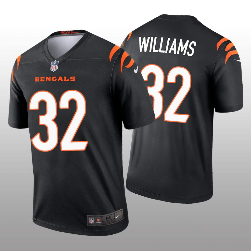 Hunk Wear - Cincinnati Bengals Trayveon Williams Black Jersey Legend - Men's