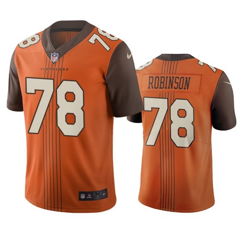 Hunk Wear - Cleveland Browns #78 Greg Robinson Brown Vapor Limited City Edition NFL Jersey