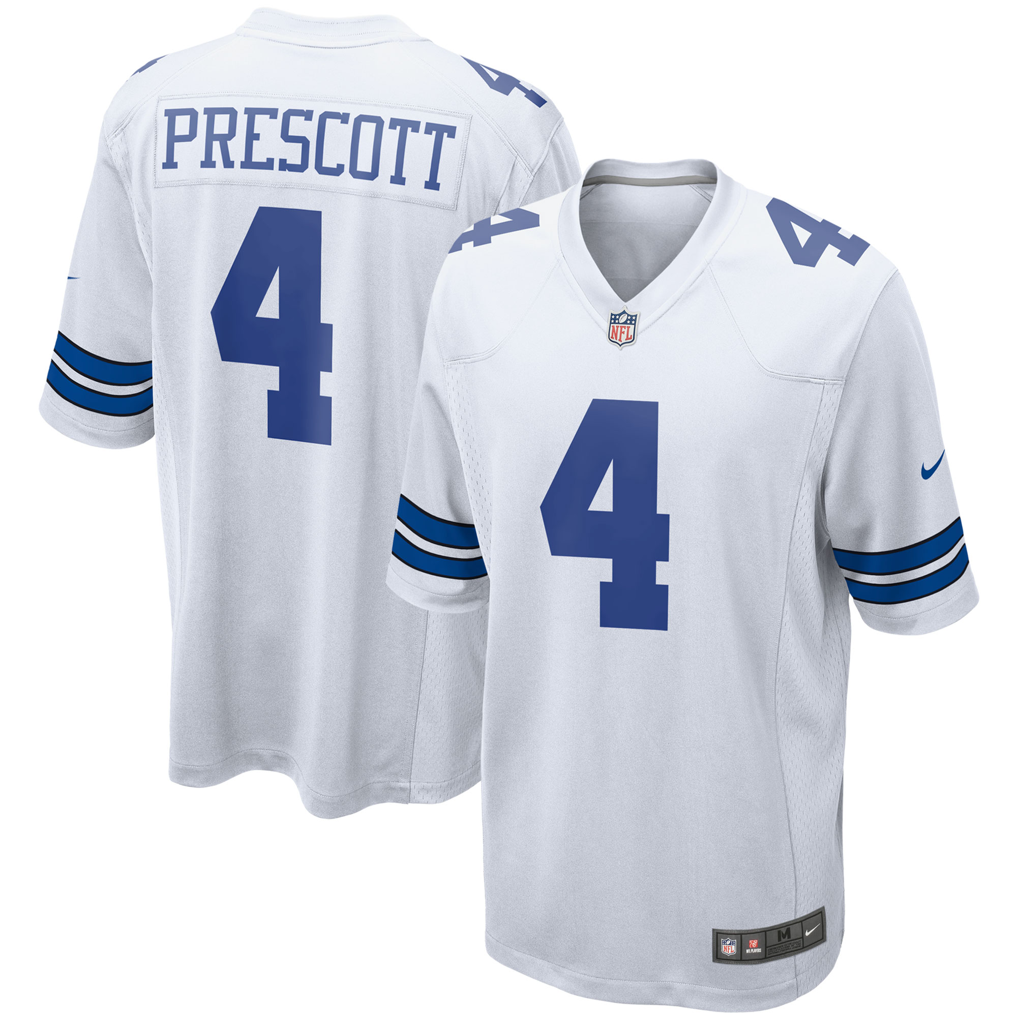 Hunk Wear - Dak Prescott Dallas Cowboys Nike Game Team Jersey – White