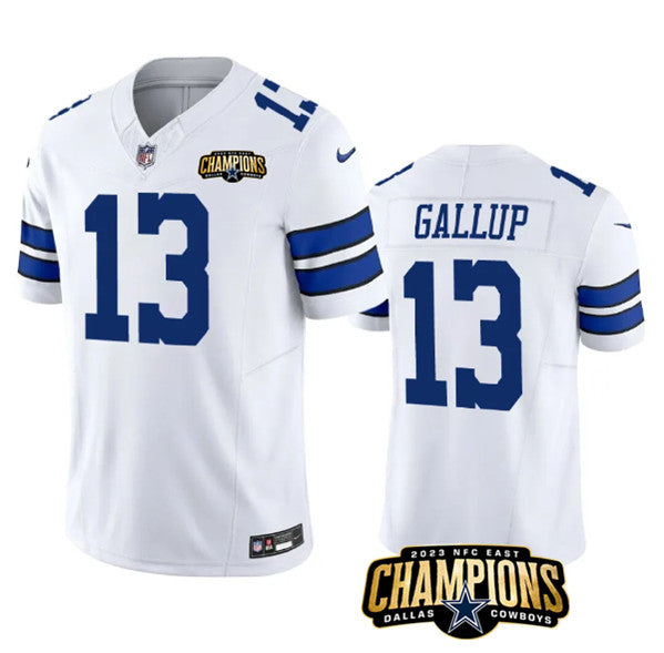 Hunk Wear - Dallas Cowboys #13 Michael Gallup White 2023 FUSE NFC East Jersey