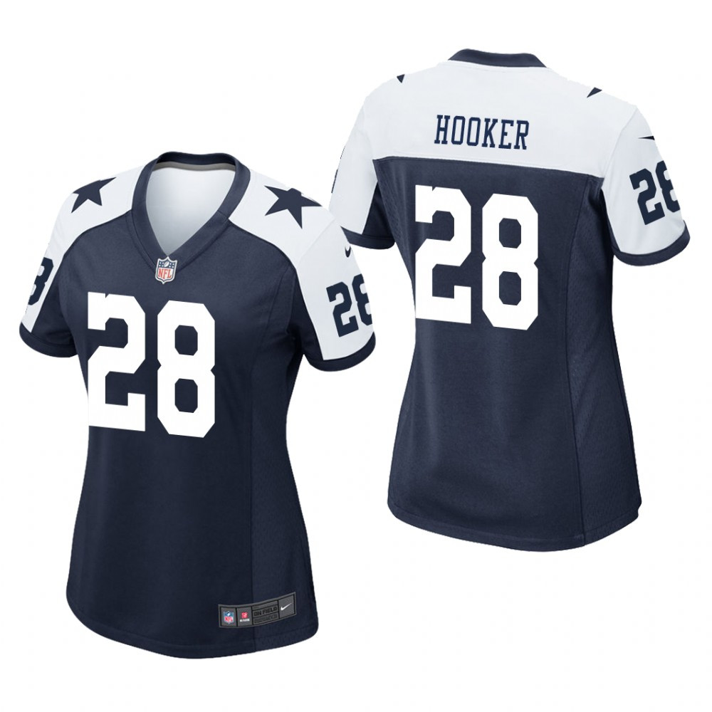 Hunk Wear - Dallas Cowboys Malik Hooker Navy Jersey Alternate Game - Women's