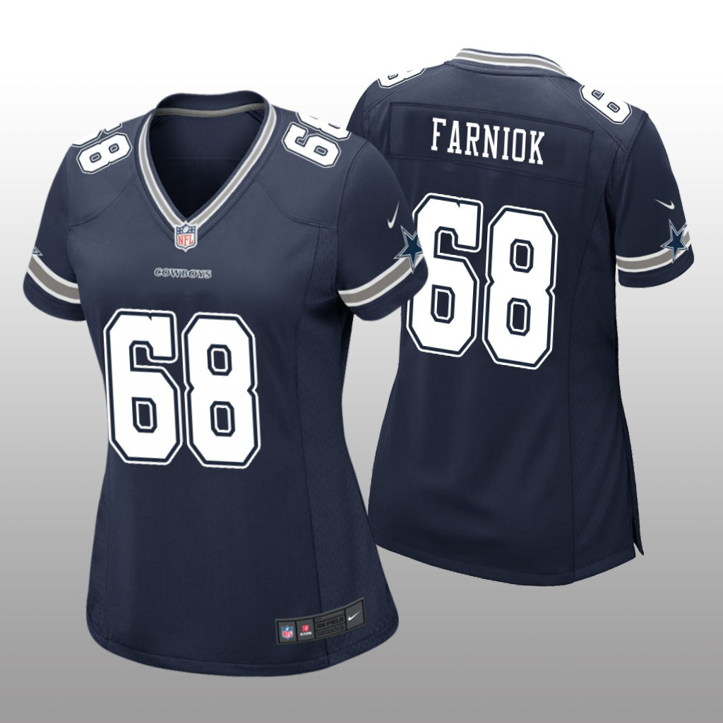 Hunk Wear - Dallas Cowboys Matt Farniok Navy Jersey Game - Women's
