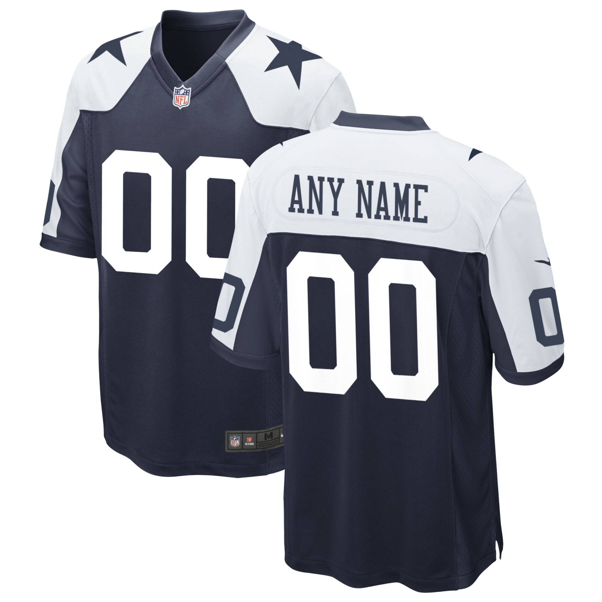 Hunk Wear - Dallas Cowboys Nike Alternate Custom Game Jersey – Navy