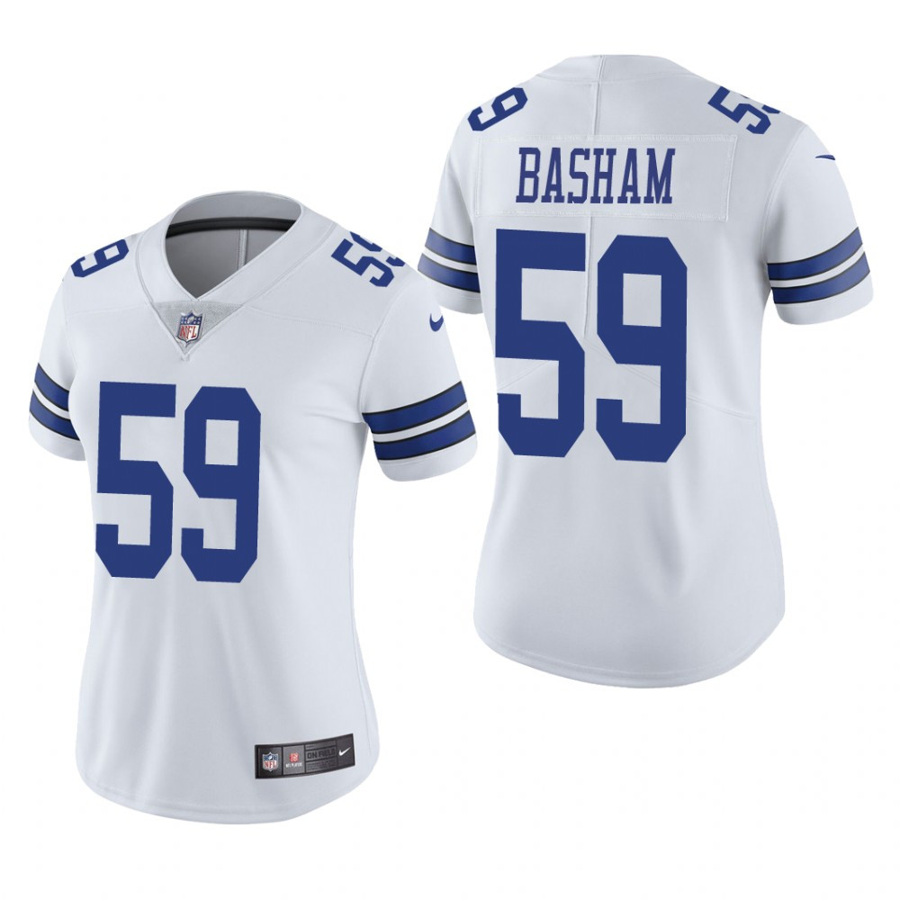 Hunk Wear - Dallas Cowboys Tarell Basham White Jersey Vapor Limited - Women's