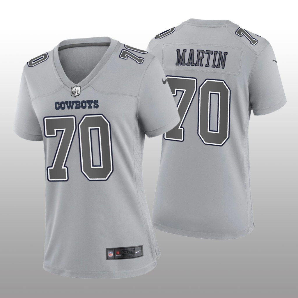 Hunk Wear - Dallas Cowboys Zack Martin Gray Jersey Atmosphere Fashion Game - Women's