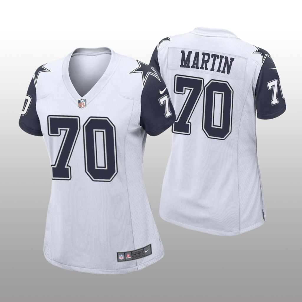Hunk Wear - Dallas Cowboys Zack Martin White Jersey Alternate Game - Women's