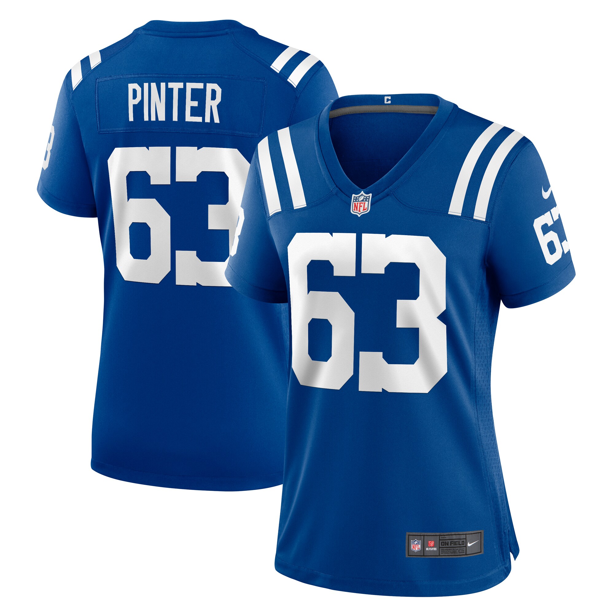 Hunk Wear - Danny Pinter Indianapolis Colts Nike Women’s Game Jersey – Royal