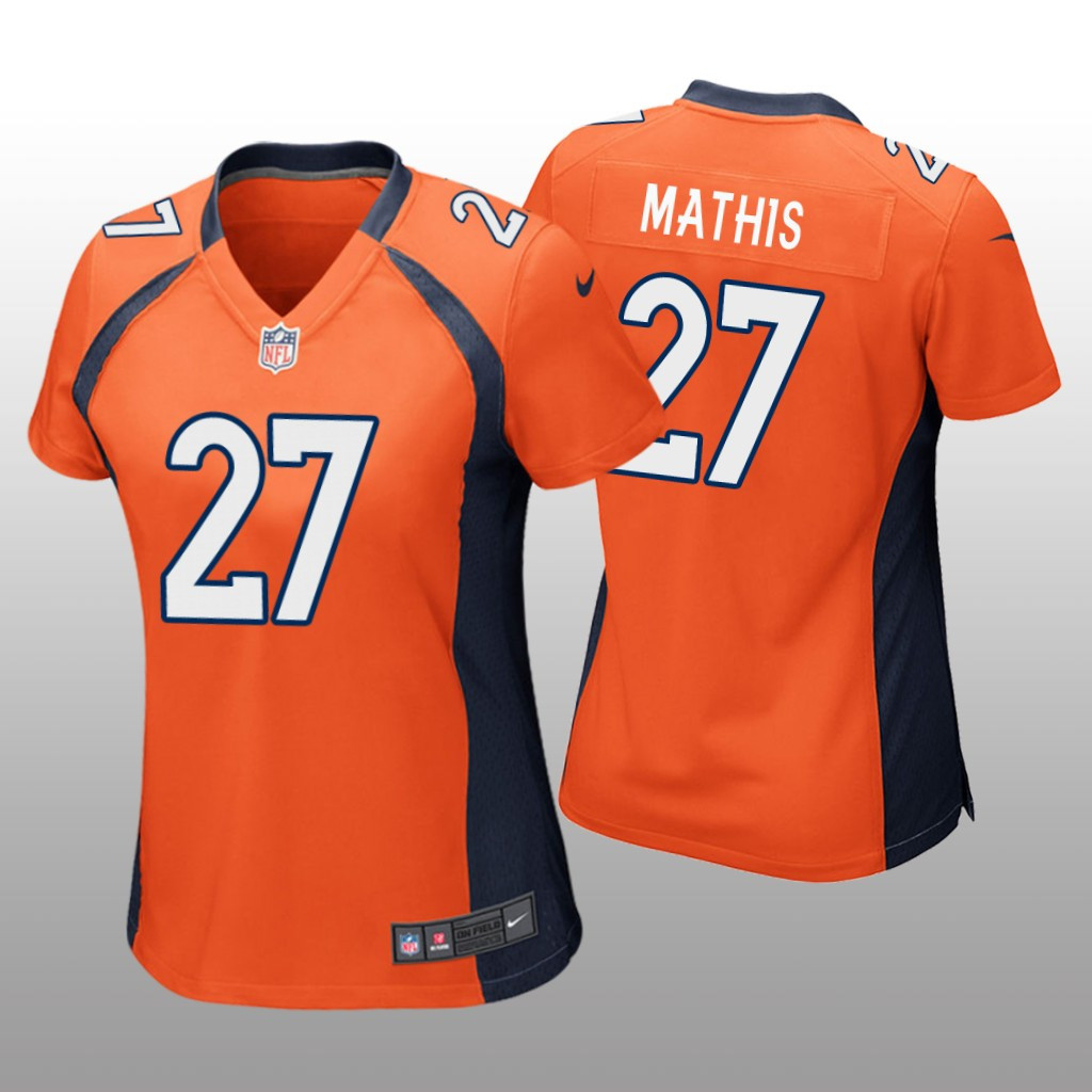 Hunk Wear - Denver Broncos Damarri Mathis Orange Jersey Game - Women's