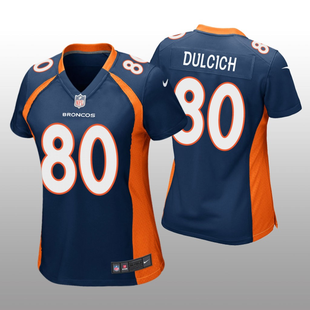 Hunk Wear - Denver Broncos Greg Dulcich Navy Jersey Game - Women's