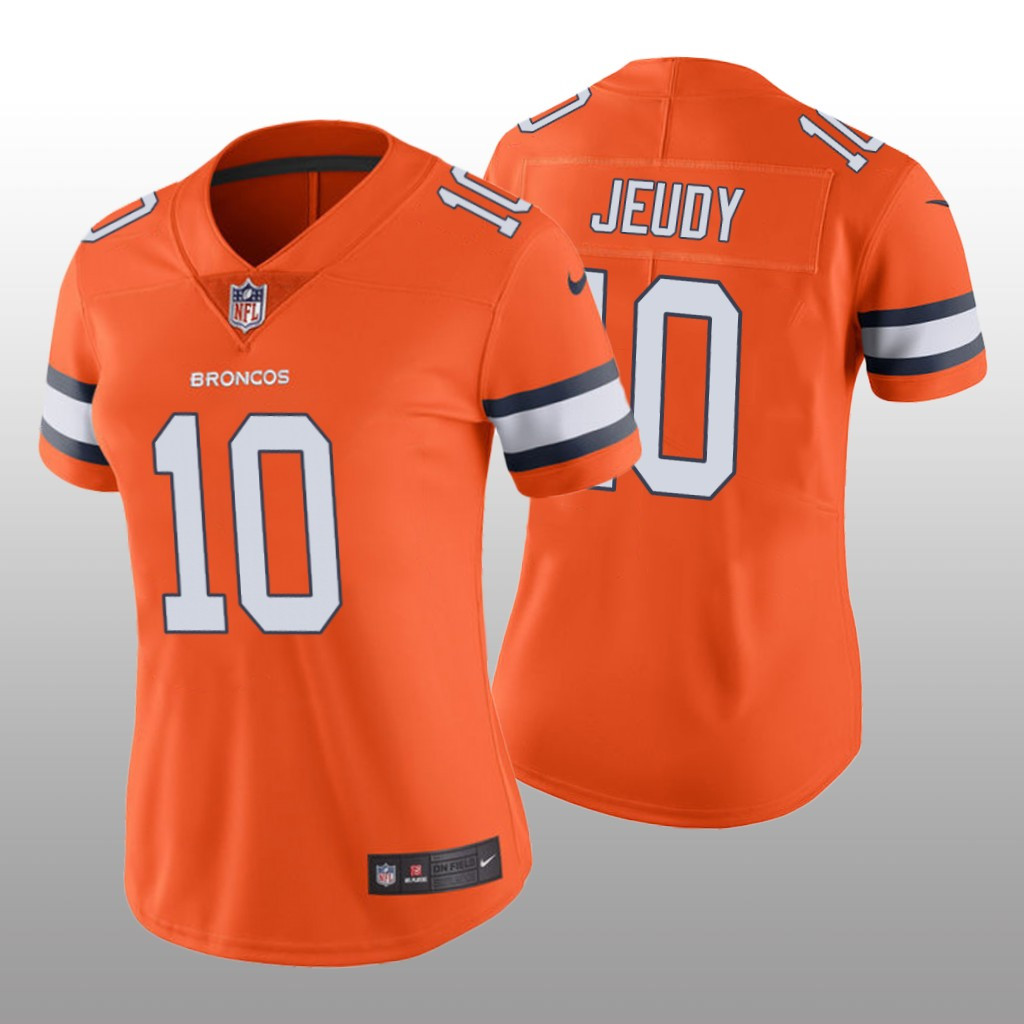 Hunk Wear - Denver Broncos Jerry Jeudy Orange Jersey Color Rush Limited - Women's