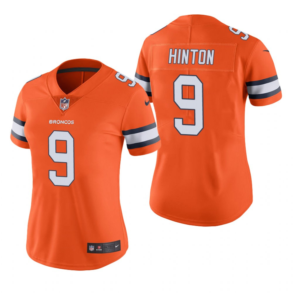 Hunk Wear - Denver Broncos Kendall Hinton Orange Jersey Color Rush Limited - Women's