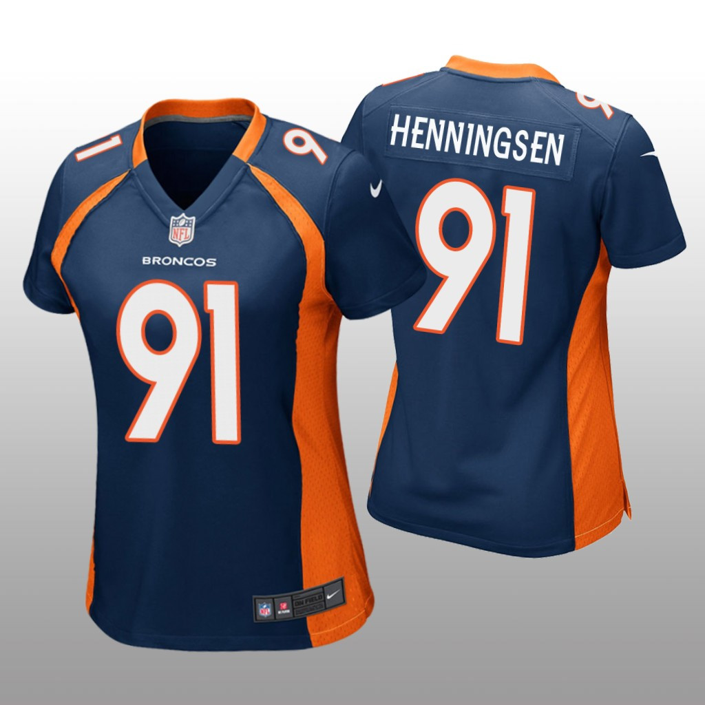 Hunk Wear - Denver Broncos Matt Henningsen Navy Jersey Game - Women's