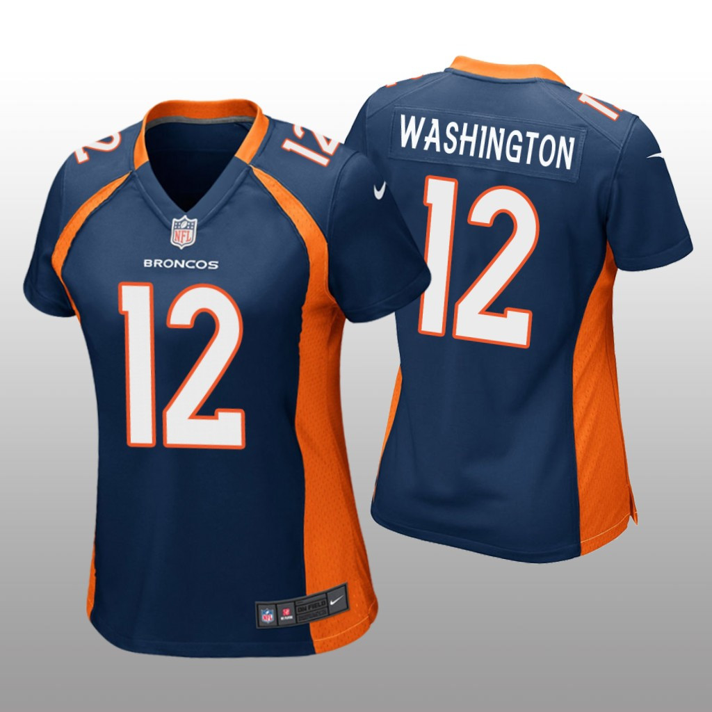 Hunk Wear - Denver Broncos Montrell Washington Navy Jersey Game - Women's