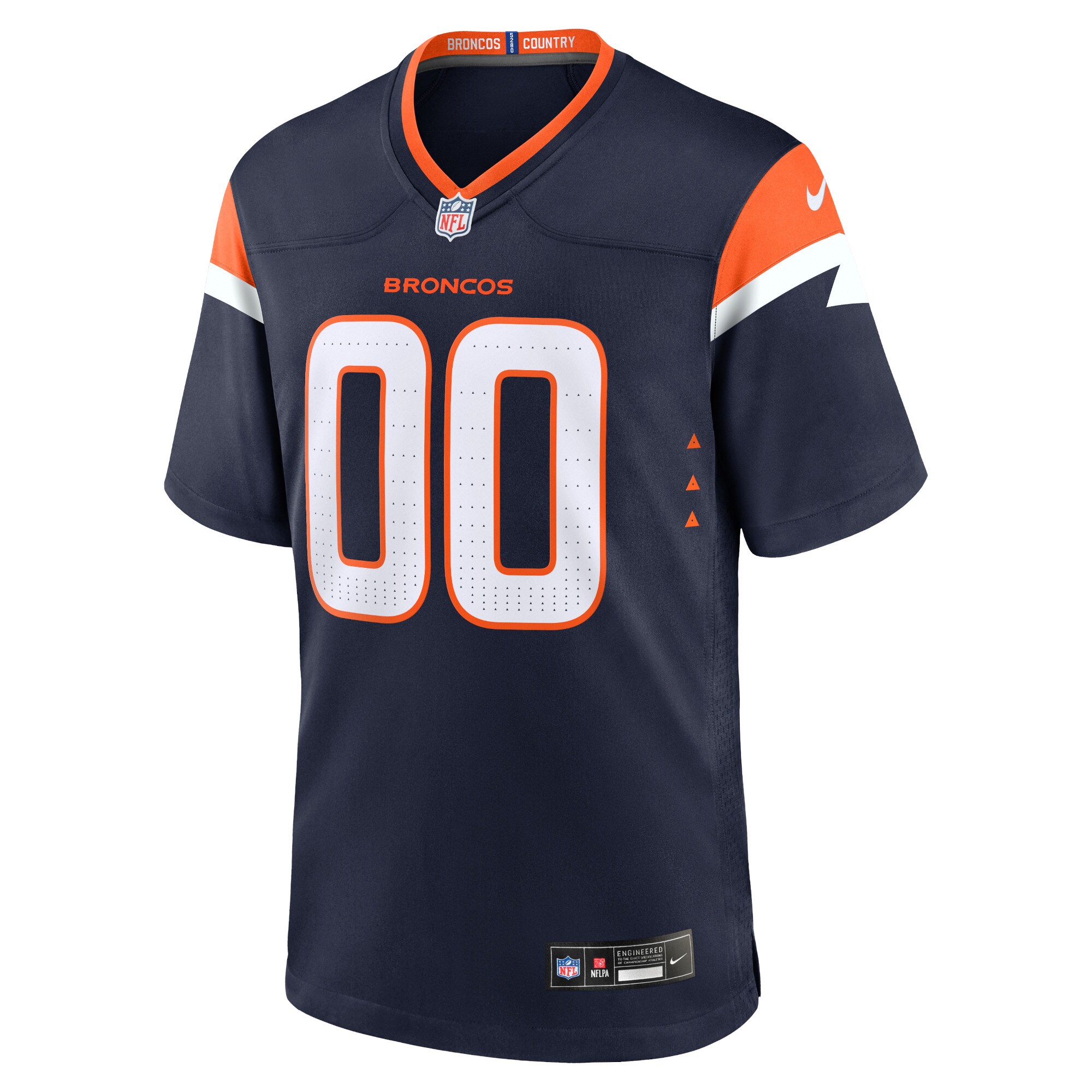 Hunk Wear - Denver Broncos Nike Alternate Custom Game Jersey – Navy