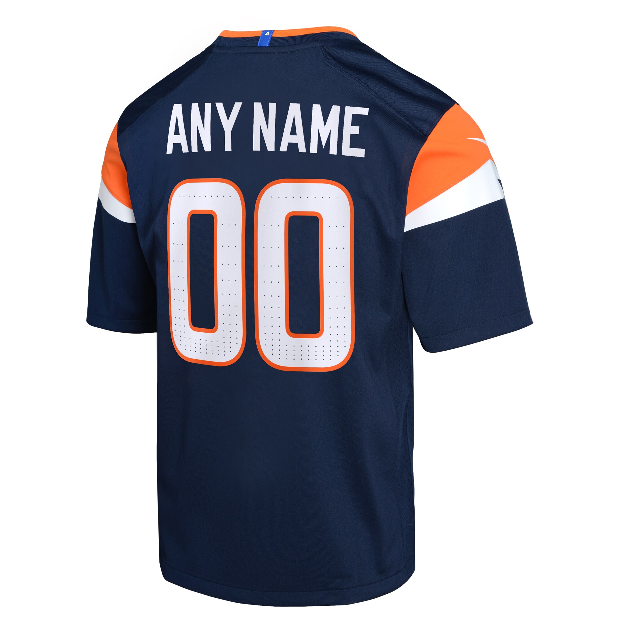 Hunk Wear - Denver Broncos Nike Youth Alternate Custom Game Jersey – Navy