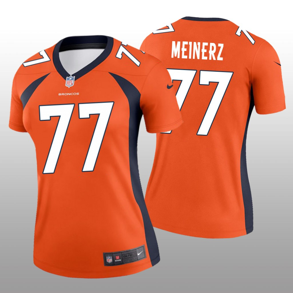 Hunk Wear - Denver Broncos Quinn Meinerz Orange Jersey Legend - Women's