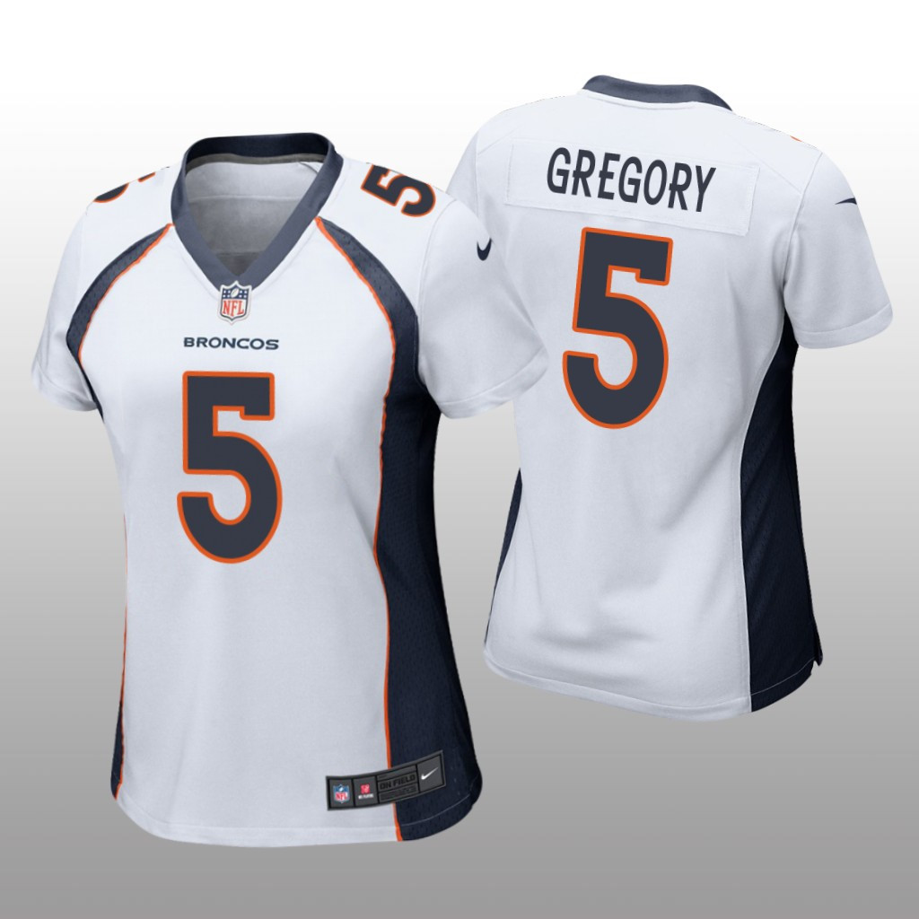Hunk Wear - Denver Broncos Randy Gregory White Jersey Game - Women's