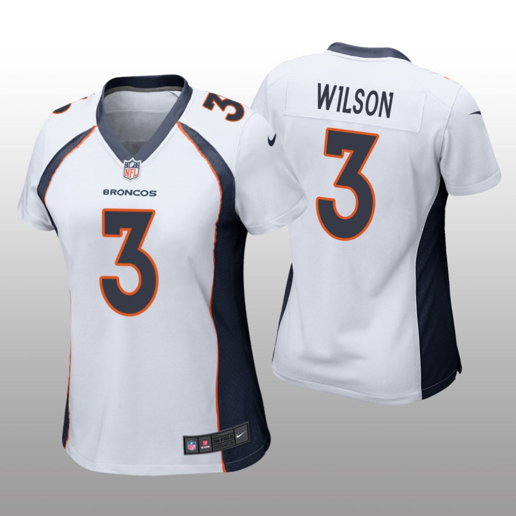 Hunk Wear - Denver Broncos Russell Wilson White Jersey Game - Women's