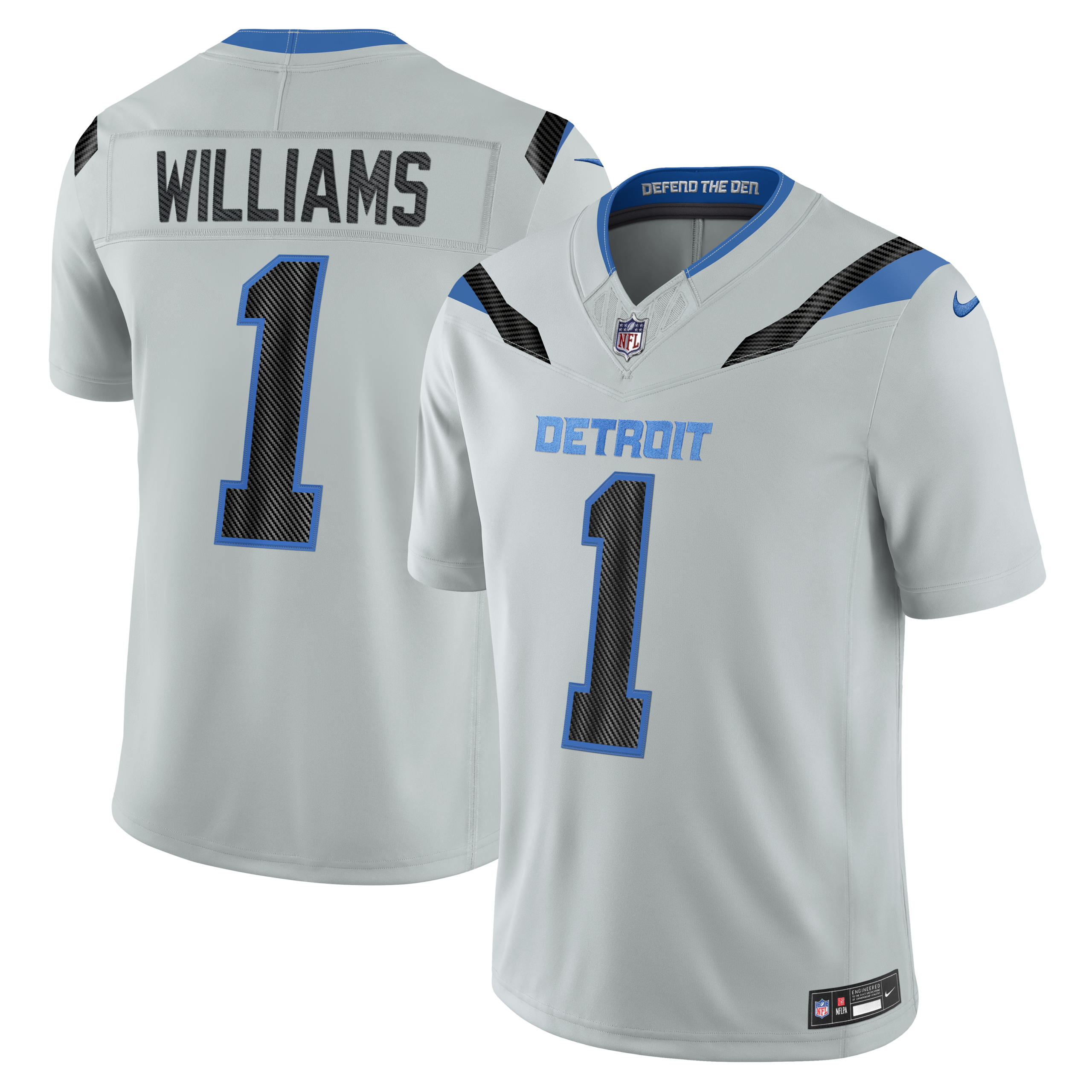 Hunk Wear - Detroit Lions Jameson Williams 2026 Rivalries Vapor Limited Jersey ' All Stitched