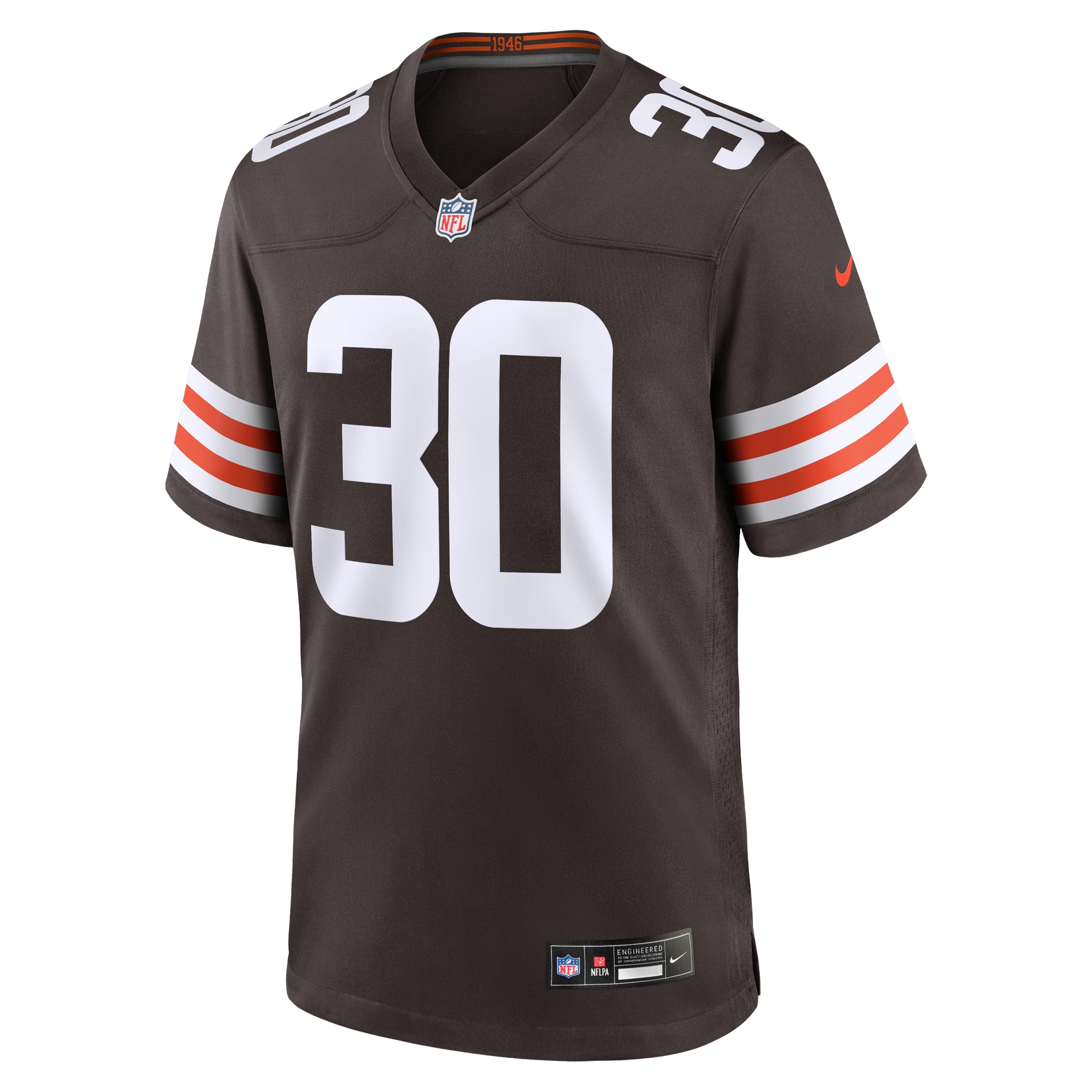 Hunk Wear - Devin Bush Cleveland Browns Nike Game Jersey Brown