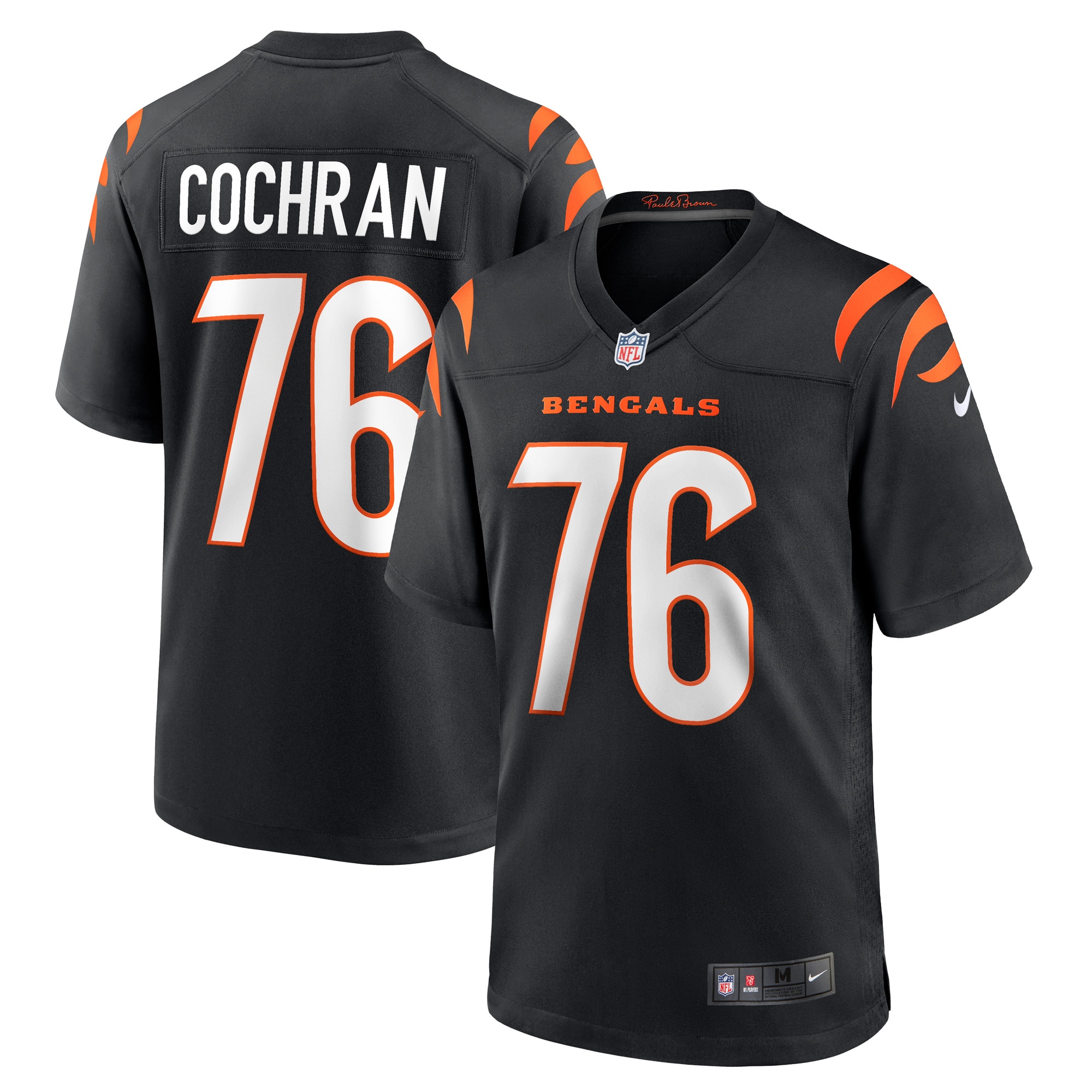 Hunk Wear - Devin Cochran Cincinnati Bengals Nike Game Player Jersey Black