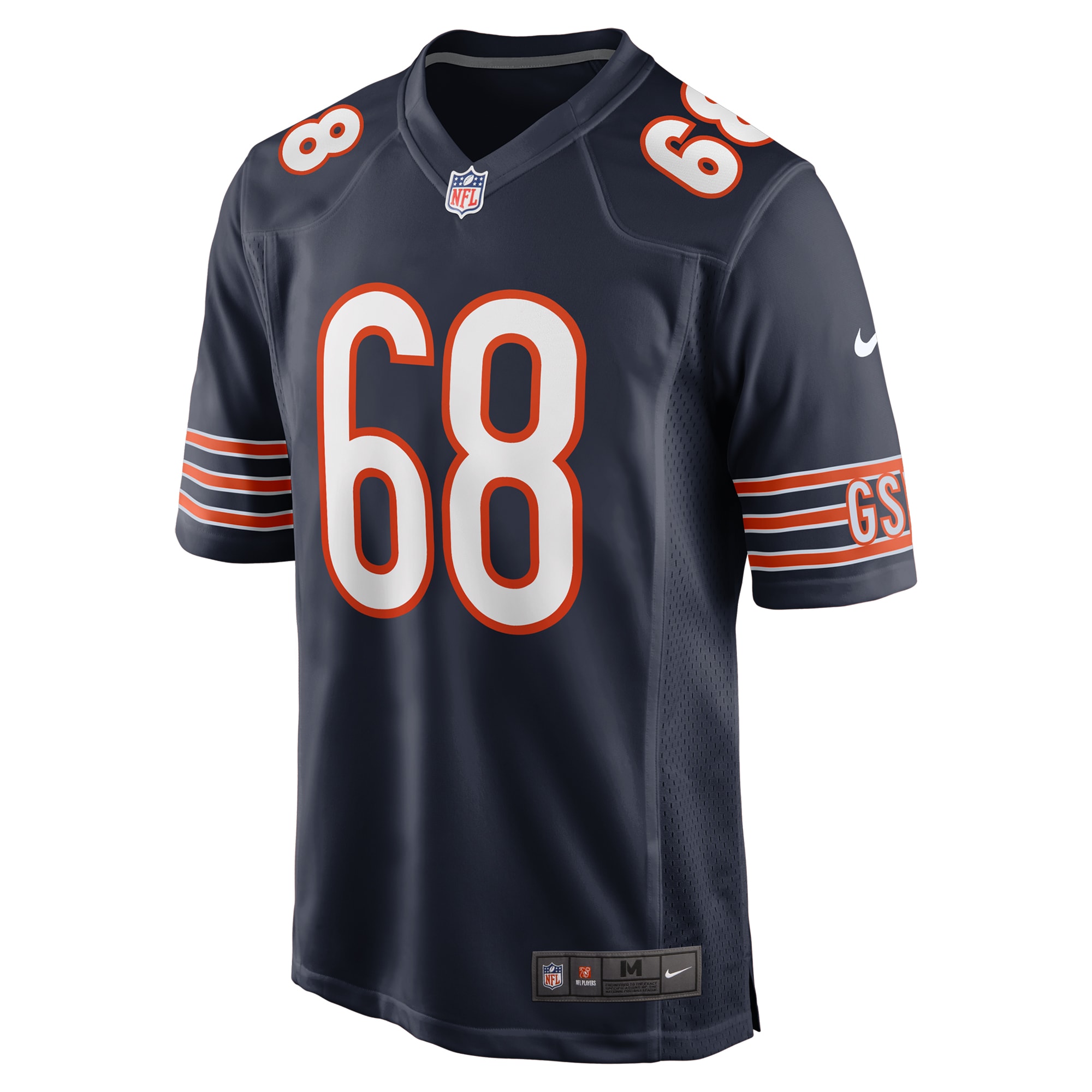 Hunk Wear - Doug Kramer Jr Chicago Bears Nike Game Jersey Navy