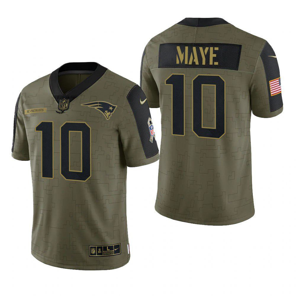 Hunk Wear - Drake Maye New England Patriots Salute Jersey