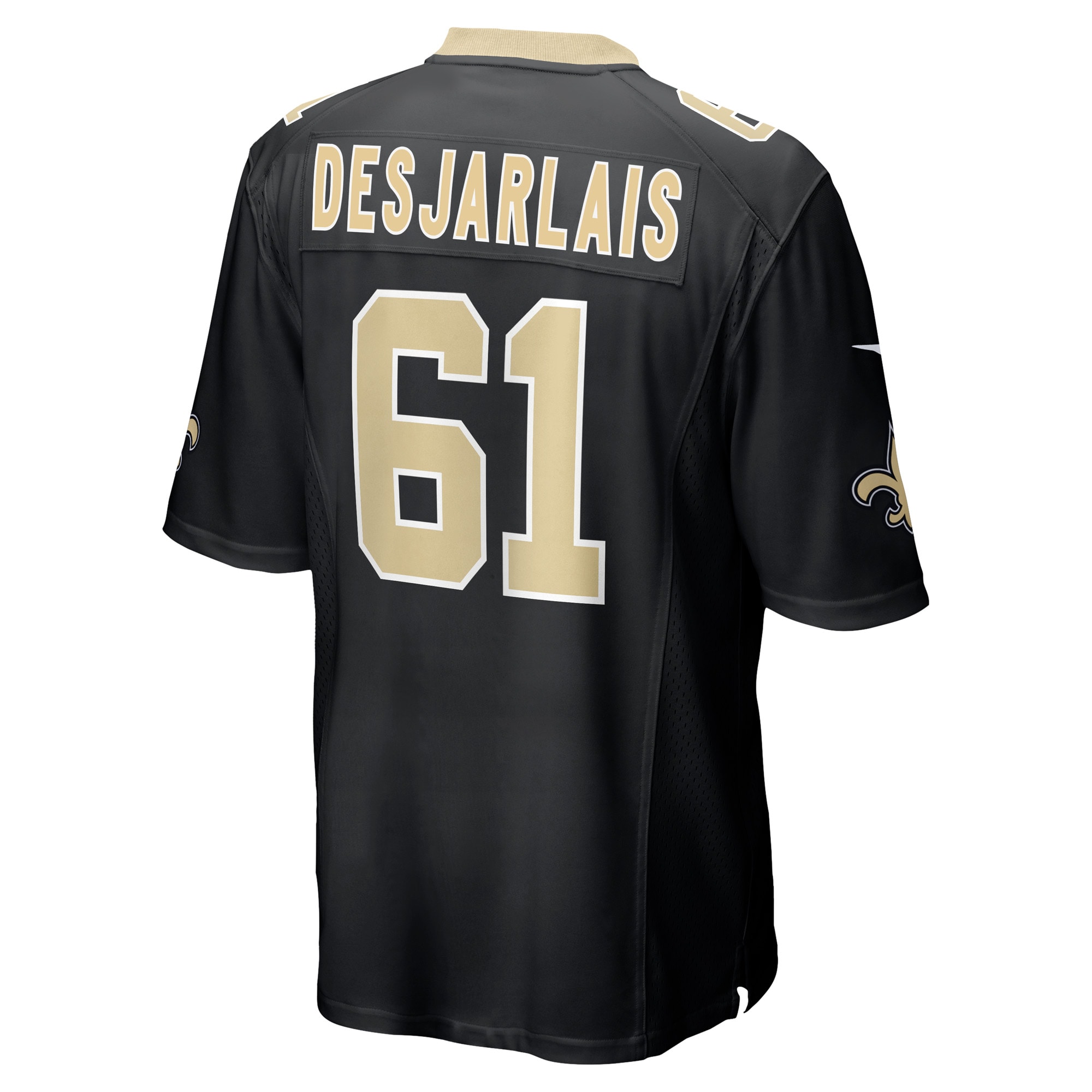 Hunk Wear - Drew Desjarlais New Orleans Saints Nike Game Player Jersey Black