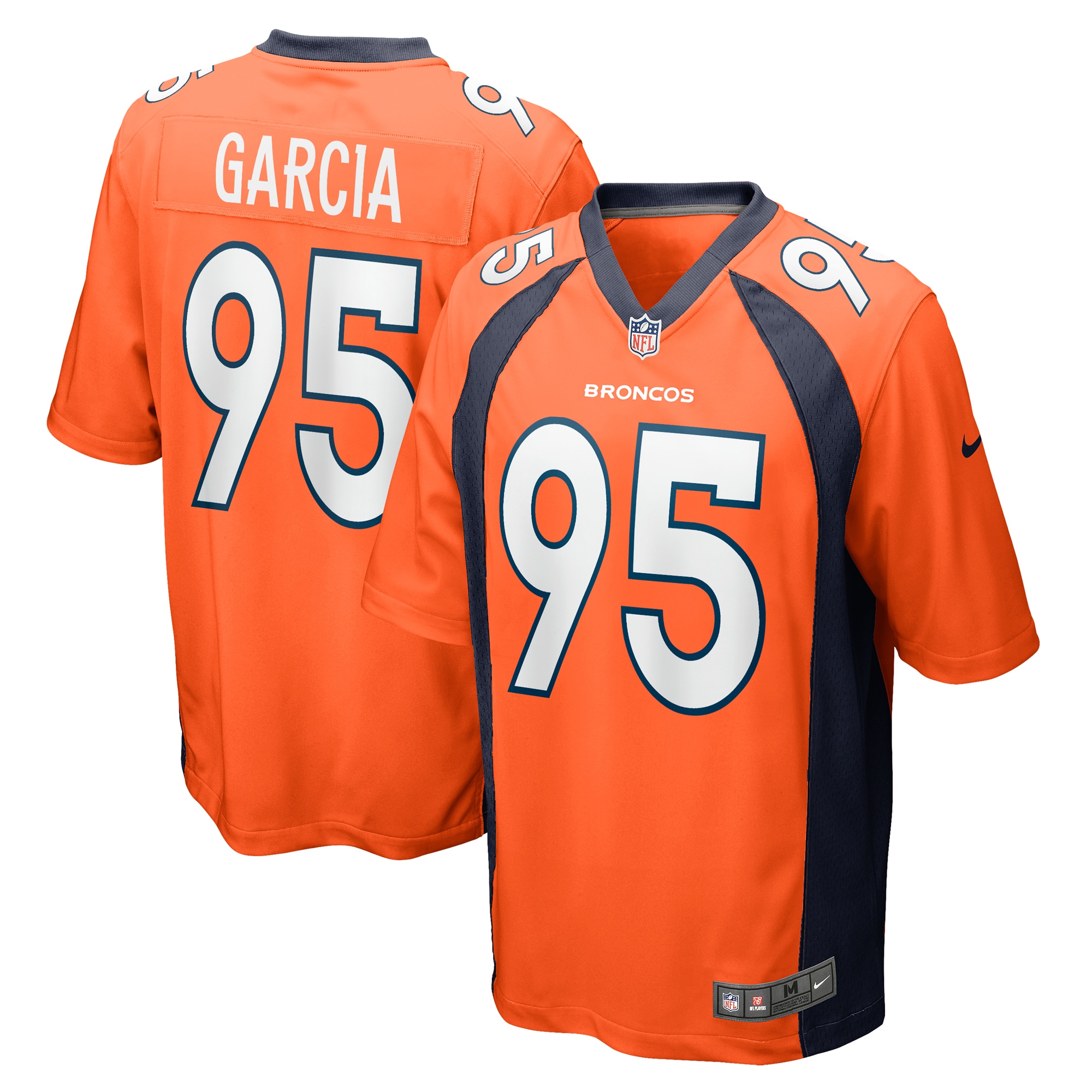 Hunk Wear - Elijah Garcia Denver Broncos Nike Team Game Jersey Orange
