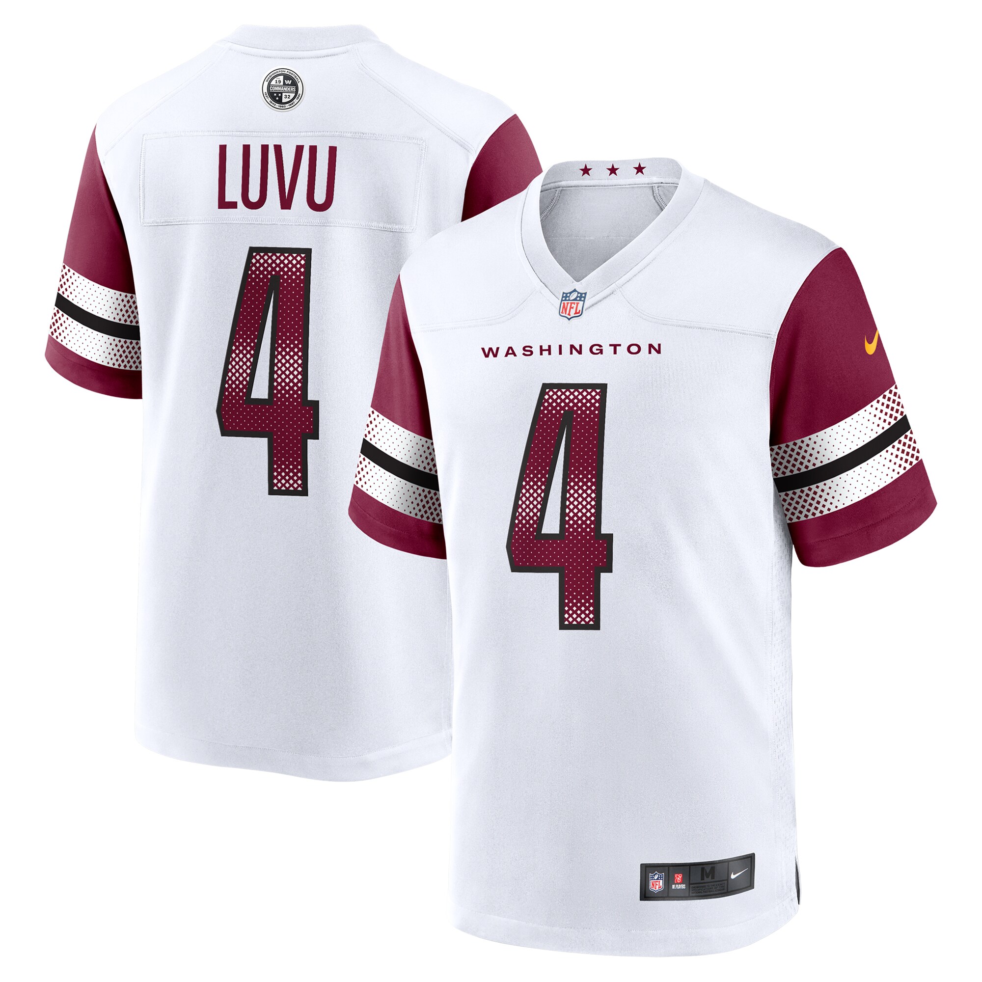 Hunk Wear - Frankie Luvu Washington Commanders Nike Game Jersey ' White