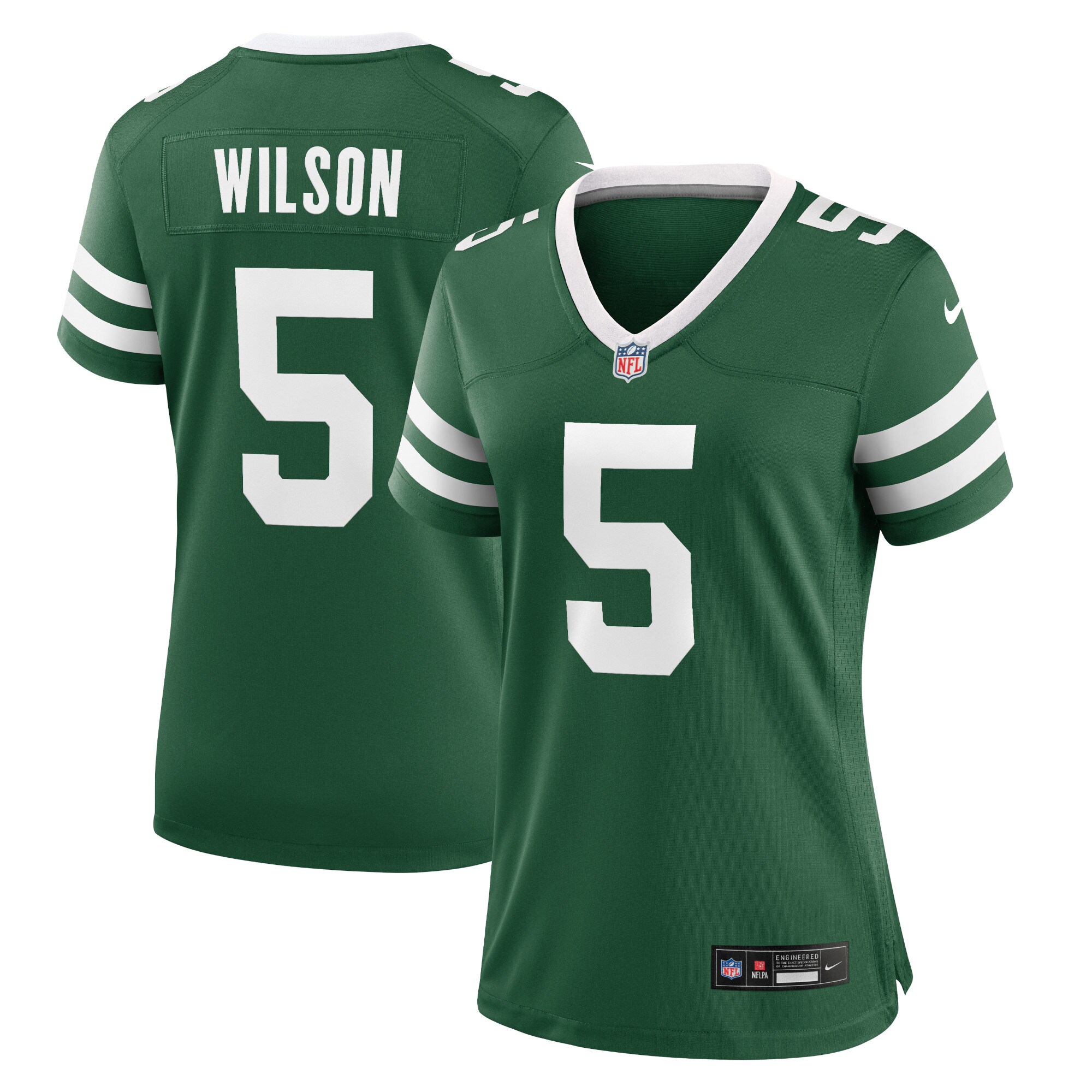 Hunk Wear - Garrett Wilson New York Jets Nike Women's Game Jersey ' Legacy Green