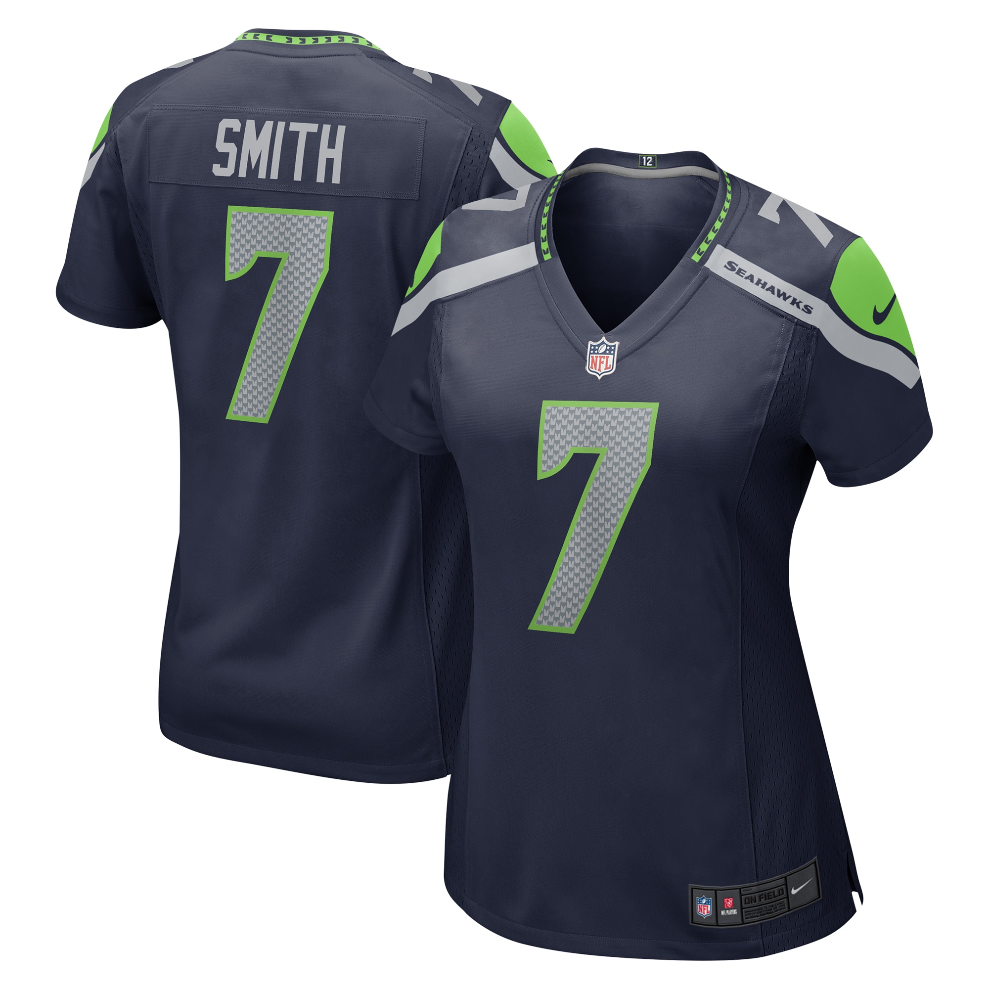 Hunk Wear - Geno Smith Seattle Seahawks Nike Women's Player Jersey ' Navy