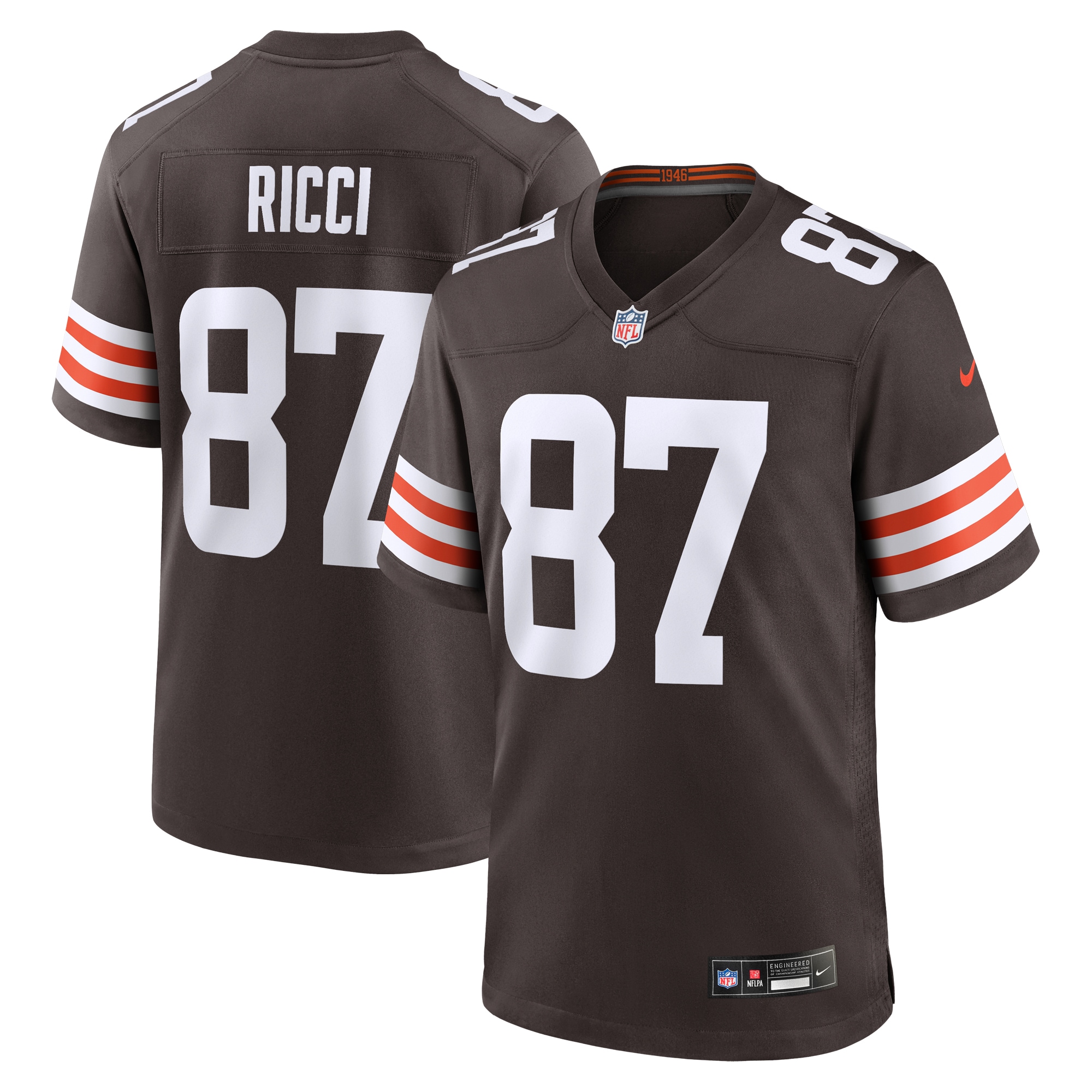 Hunk Wear - Giovanni Ricci Cleveland Browns Nike Game Jersey Brown
