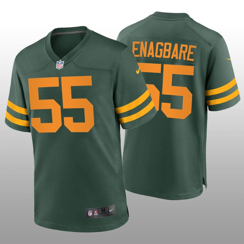 Hunk Wear - Green Bay Packers Kingsley Enagbare Green Jersey Alternate Game - Men's