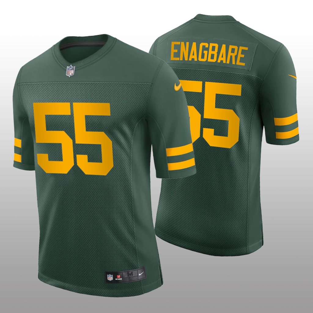 Hunk Wear - Green Bay Packers Kingsley Enagbare Green Jersey Vapor Limited - Men's