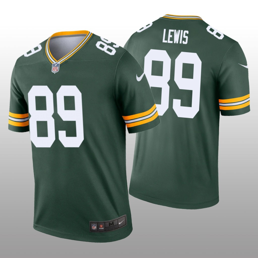 Hunk Wear - Green Bay Packers Marcedes Lewis Green Jersey Legend - Men's
