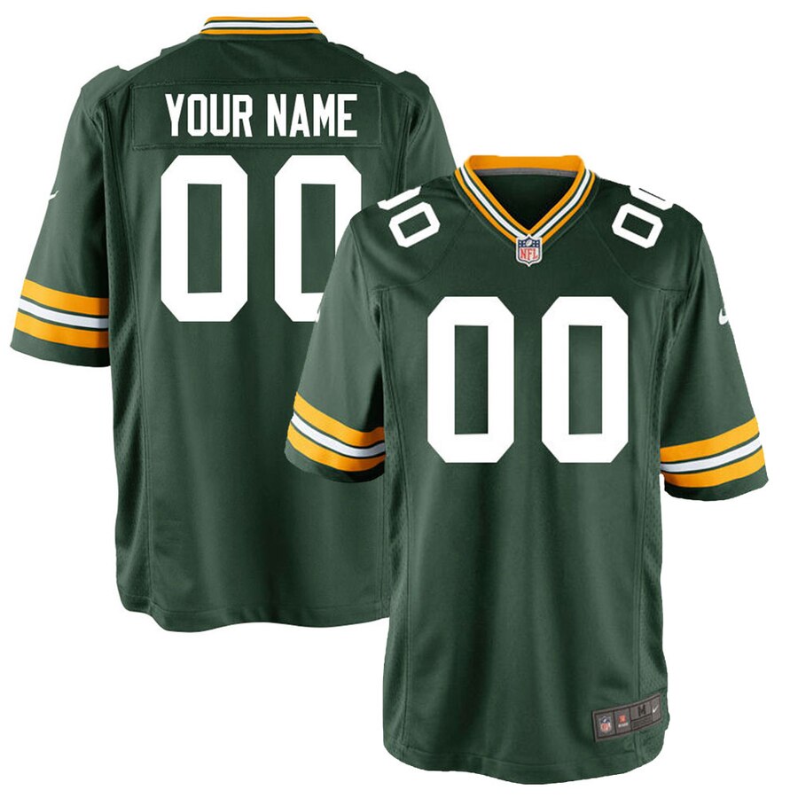 Hunk Wear - Green Bay Packers Nike Custom Game Jersey – Green
