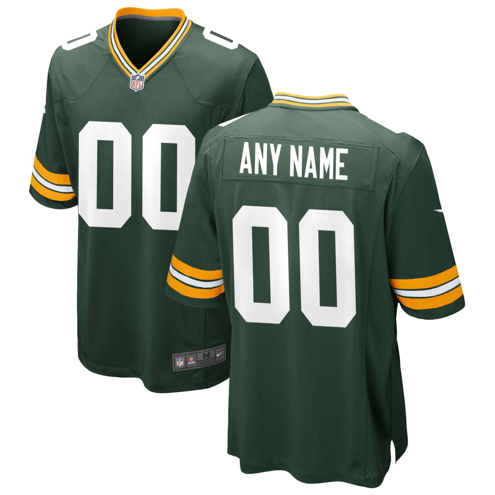Hunk Wear - Green Bay Packers Nike Custom Game Jersey Green